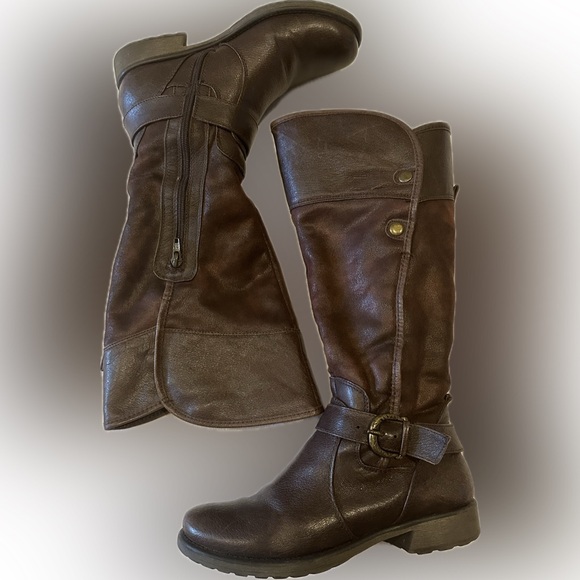 BARETRAPS | Subdue Brown Leather Riding Boots - Picture 14 of 14